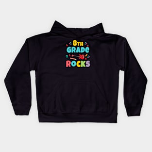 8th Grade Rocks 1st Day Of School Back to School Guitar Kids Hoodie